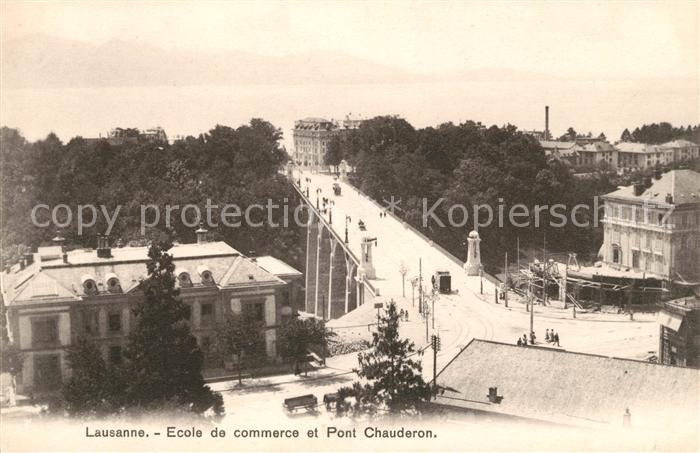 13038640 Lausanne VD Ecole de commerce et Pont Chauderon Lausanne