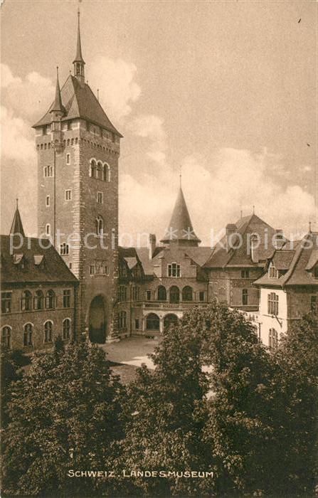 13039750 Zuerich ZH Schweizerisches Landesmuseum Haupteingang Zuerich