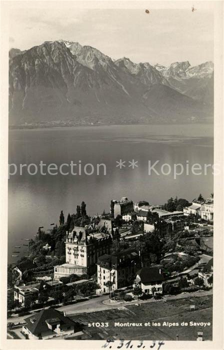 13064367 Montreux VD et les Alpes de Savoye Montreux