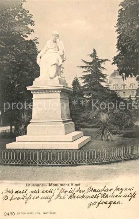 13064379 Lausanne VD Monument Vinet Lausanne