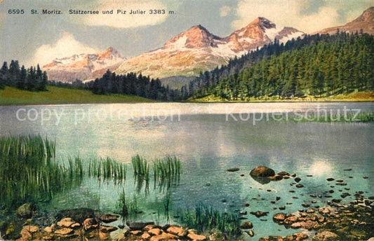 13069057 St Moritz GR Statzersee et Piz Julier Alpes de l'Albula St. Moritz