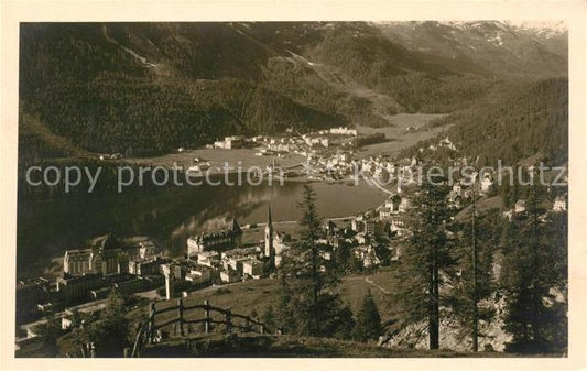 13069066 St Moritz GR Panorama Lac Moritz Alpes St. Moritz