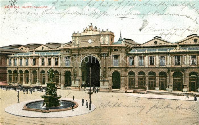 13113946 Monument de la gare centrale de Zurich ZH Zurich