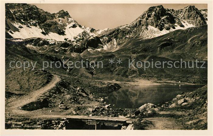 13114109 Arosa GR Lac de montagne Schwellisee panorama de montagne Alpes de Plessur Arosa