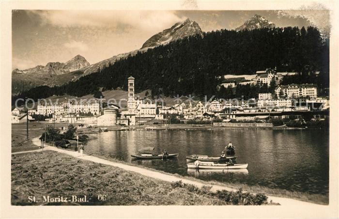 13114547 St Moritz Bad GR Sentier au bord du lac de St Moritz Alpes St. Moritz