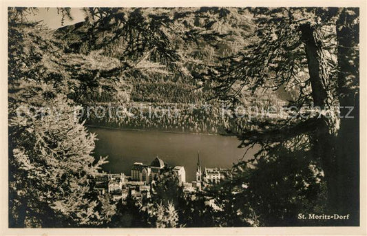 13114608 St Moritz Dorf GR Vue sur la vallée St Moritzersee Panorama paysager St. Morit