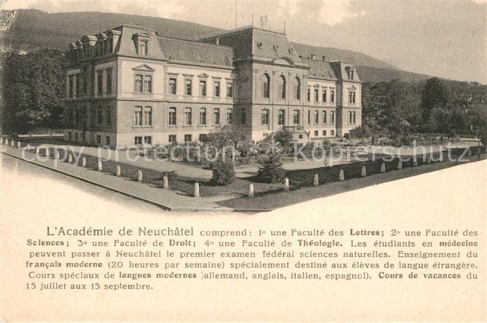 13114669 Neuchâtel NE Académie Faculté Neuchâtel