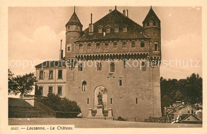 13114778 Lausanne VD Chateau Monument Schloss Denkmal Lausanne