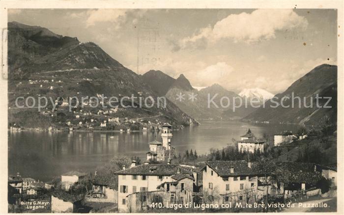 43116327 Lago di Lugano TI e Monte Bre visto da Pazzallo