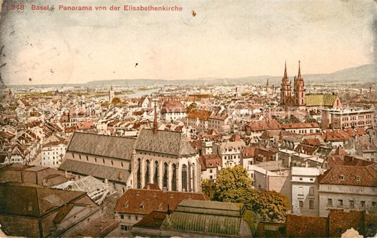 13116342 Basel BS Vue depuis l'Elisabethenkirche Basel BS