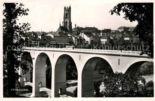 13184316 Fribourg FR Viaduc vue ville Fribourg FR