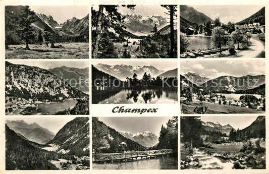 13195829 Champex-Lac Photos aériennes des zones lacustres de Champex-Lac