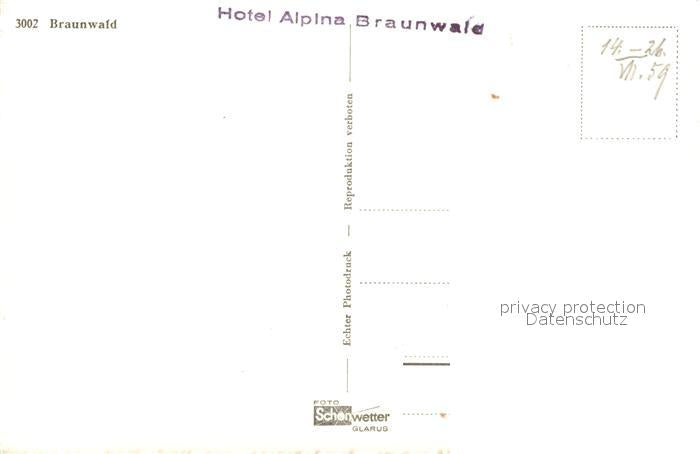 13195832 Braunwald GL Aviation photo Hôtel Alpina Braunwald Braunwald GL