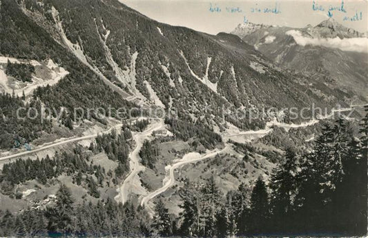 13195282 Col de la Forclaz Fliegeraufnahme Route Col de la Forclaz