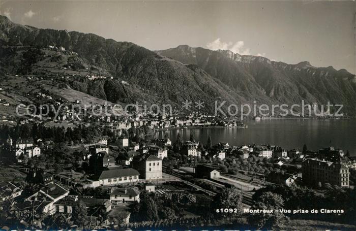 13193004 Montreux VD Vue depuis Clarens Montreux VD