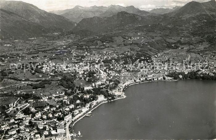 13191857 Lugano Lago di Lugano Fliegeraufnahme Lugano Lago di Lugano