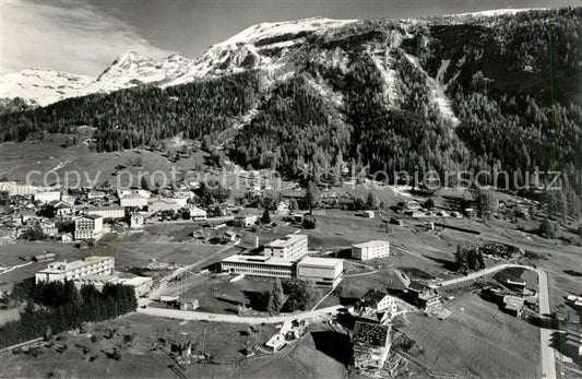 13193039 Leukerbad Fliegeraufnahme Rheumaklinik physikalisch balneogisches Insti