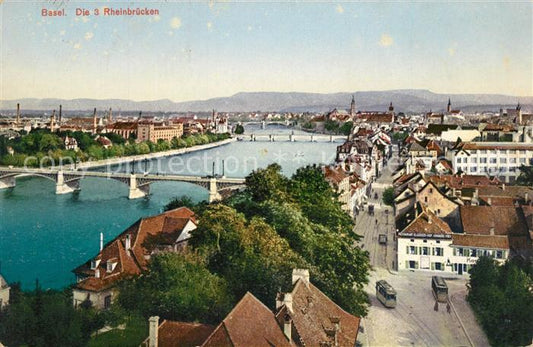 13191491 Bâle BS Les 3 ponts du Rhin Bâle BS