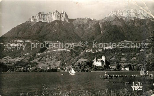 13191891 Genève GE Château de Duingt La Tournette et Talloires au pied des Dents