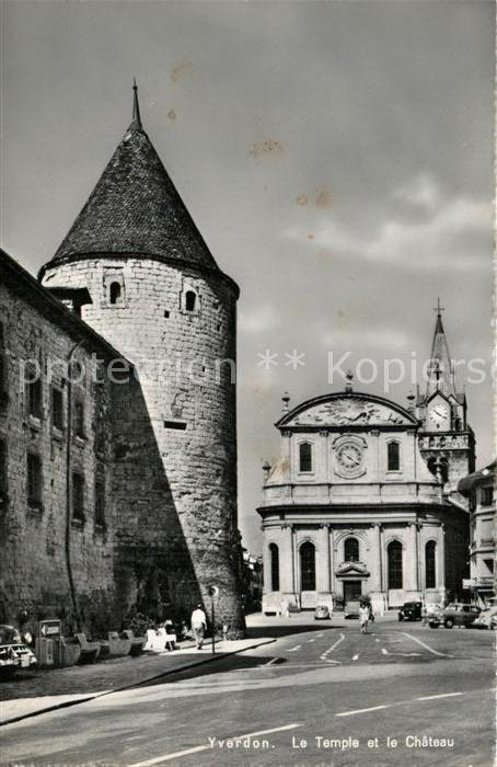 13191965 Yverdon VD Le Temple et le Château