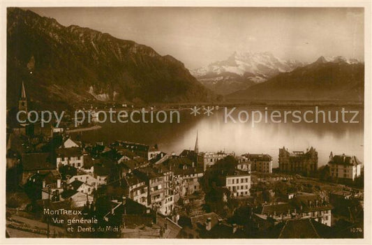 13205425 Montreux VD Vue générale et Dents du Midi Montreux VD