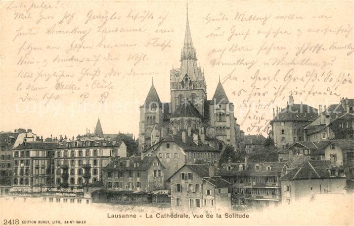 13205460 Lausanne VD La Cathedrale vue de la Solitude Lausanne VD