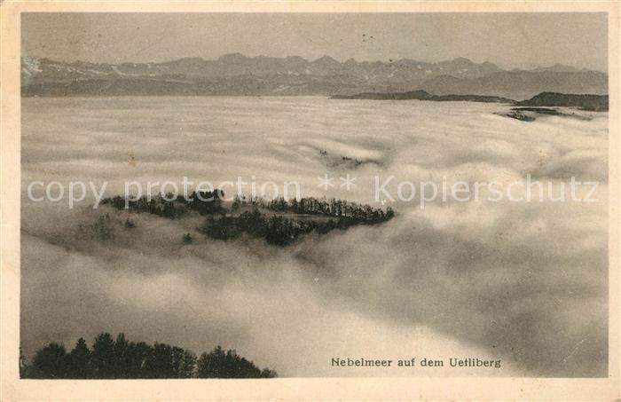 13205513 Zuerich ZH Nebelmeer auf dem Uetliberg Zuerich ZH