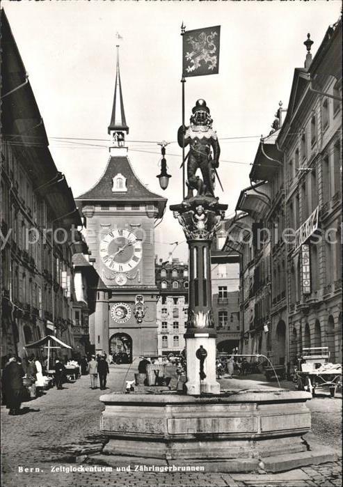 11621089 Bern BE Zeltglockenturm und Zaehringerbrunnen Bern