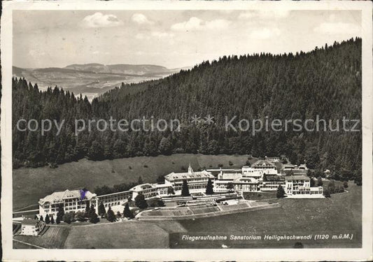 11621106 Heiligenschwendi Sanatorium Fliegeraufnahme Heiligenschwendi