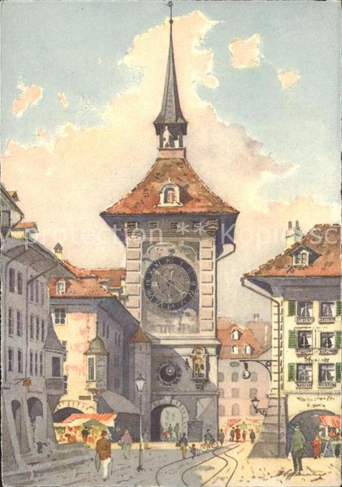 11621281 Bern BE Zeitglockenturm Kuenstlerkarte Bern