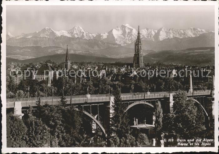 11621301 Bern BE Stadtblick mit Alpenpanorama Bern