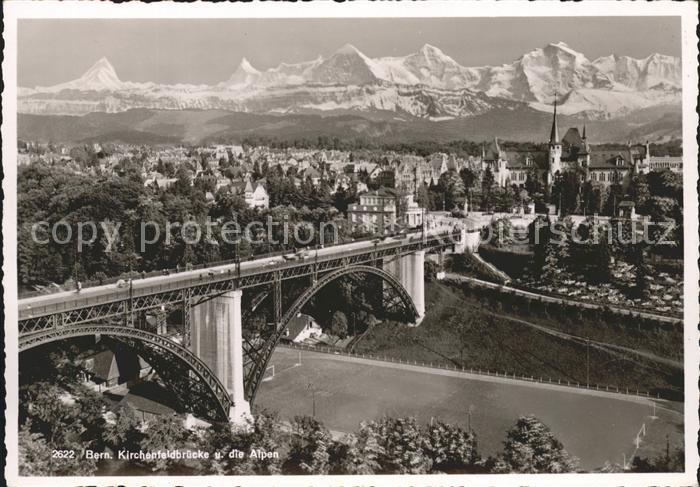 11621302 Bern BE Kirchenfeldbruecke mit Alpen Bern