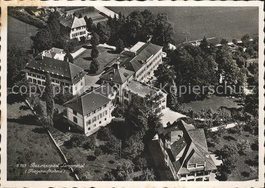 11621349 Langenthal BE Bezirksspital Fliegeraufnahme Langenthal BE