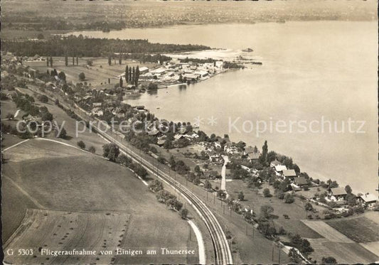 11621443 Einigen Fliegeraufnahme mit Thunersee Einigen