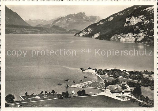 11621518 Interlaken BE Strandbad Hotel Neuhaus Fliegeraufnahme Interlaken BE