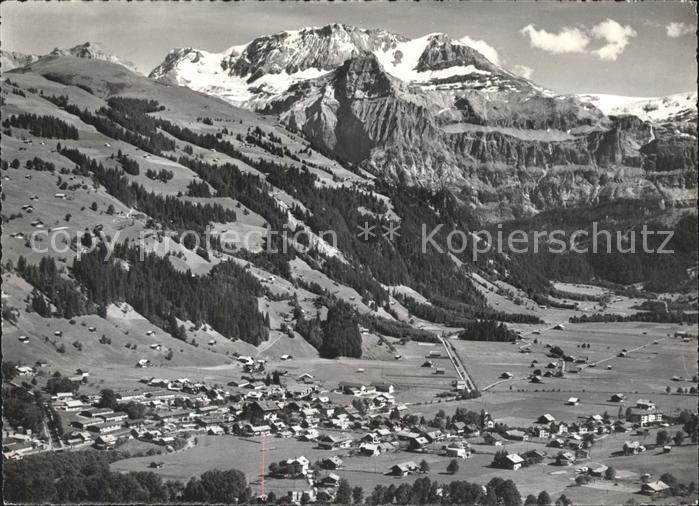 11621610 Lenk Simmental Fliegeraufnahme mit Wildstrubel Lenk Simmental