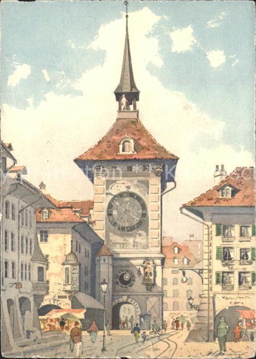 11624967 Bern BE Kuenstlerkarte Zeitglockenturm