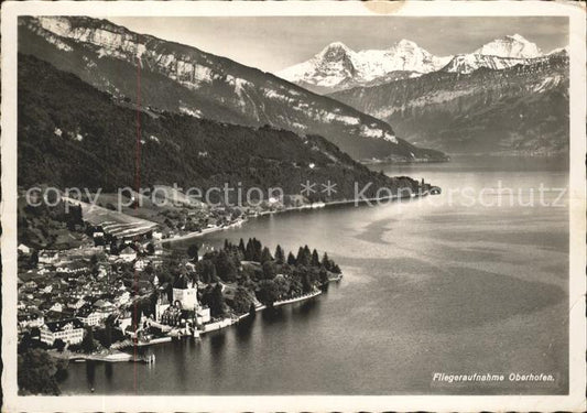 11625040 Oberhofen Thunersee Fliegeraufnahme Thunsersee Apen