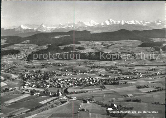 11625268 Grosshoechstetten Fliegeraufnahme mit Berneralpen