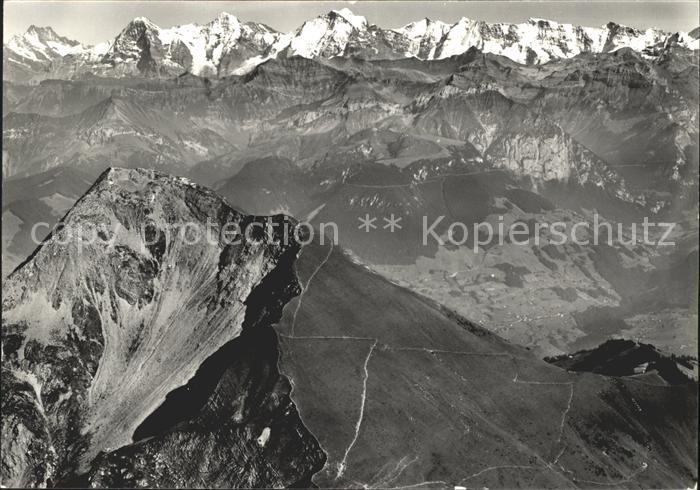 11639332 Niesen Eiger Moench Jungfrau Fliegeraufnahme