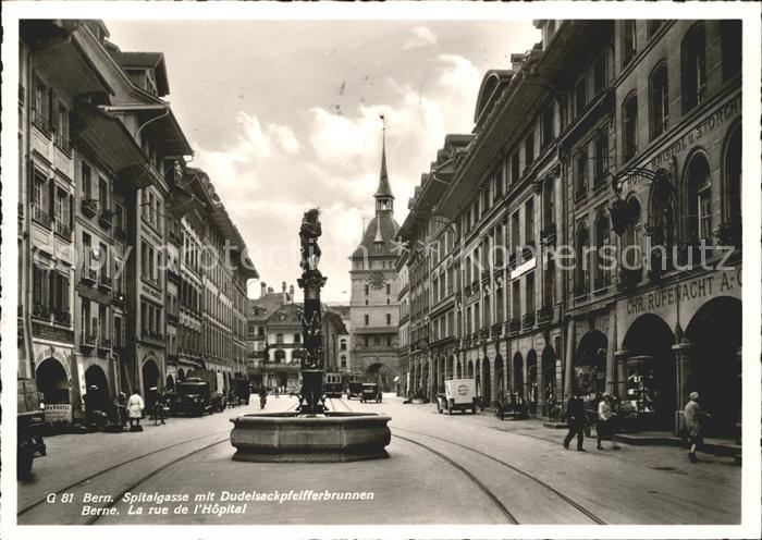 11639417 Bern BE Spitalgasse Dudelsackpfeifferbrunnen