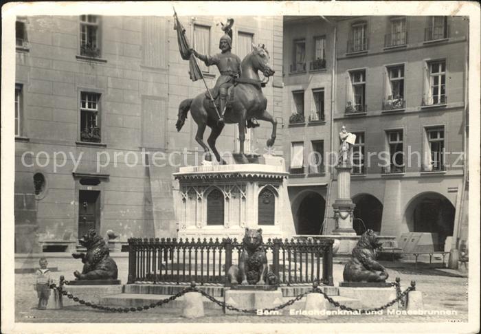 11639682 Bern BE Erlachdenkmal Mosesbrunnen