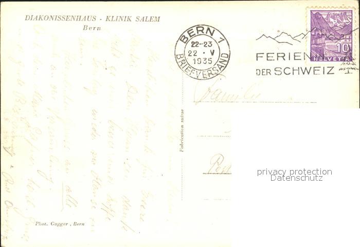 11639754 Bern BE Diakonissenhaus Klinik Salem