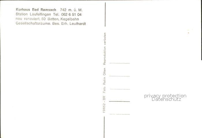 11622888 Laeufelfingen Fliegeraufnahme Kurhaus Bad Ramsach Laeufelfingen