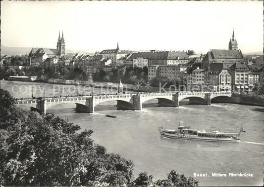 11622934 Basel BS Mittlere Rheinbruecke Basel BS