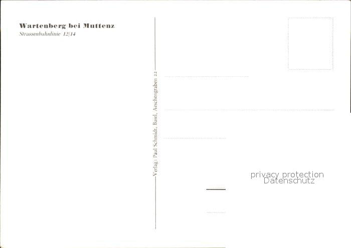 11623102 Muttenz Wartenberg Kuenstlerkarte Muttenz
