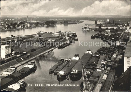 11623112 Basel BS Kleinhueninger Rheinhafen Fliegeraufnahme Basel BS