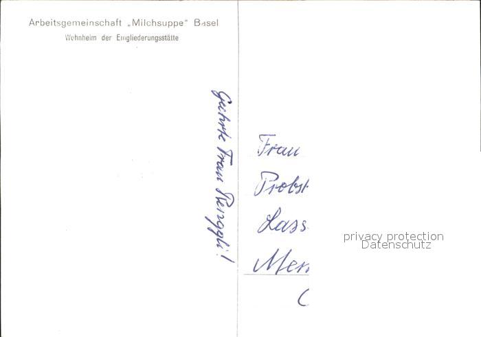 11623194 Basel BS Arbeitsgemeinschaft Milchsuppe Basel BS