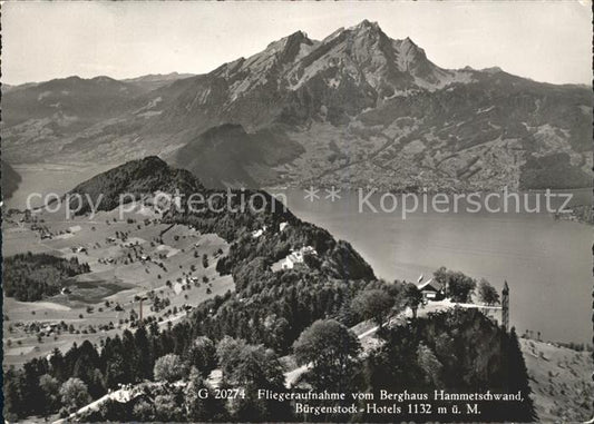 11627055 Buergenstock Berghaus Hammetschwand Fliegeraufnahme Buergenstock