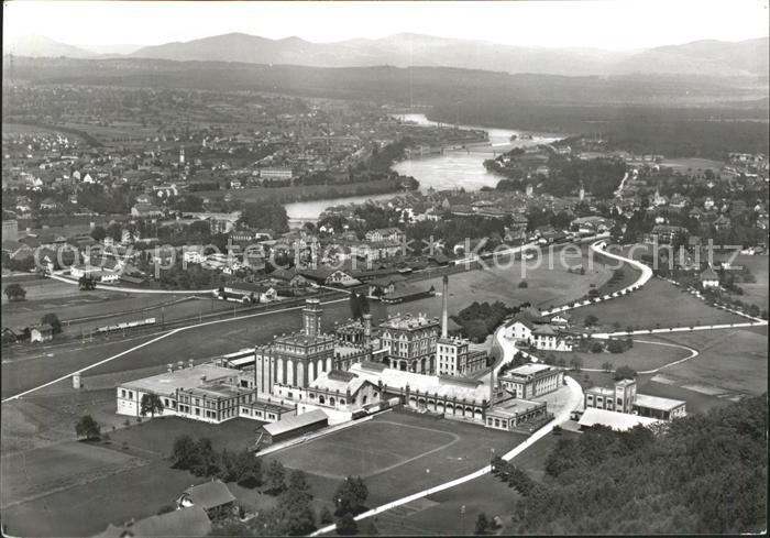 11627579 Rheinfelden AG Fliegeraufnahme Brauerei Feldschloesschen Rheinfelden AG